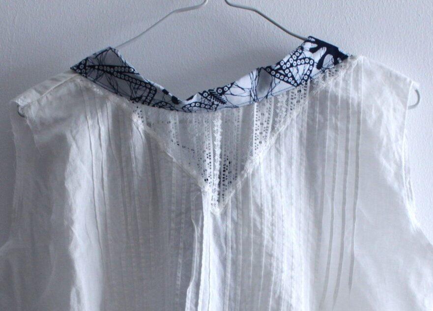 upcycle shirt - front collar