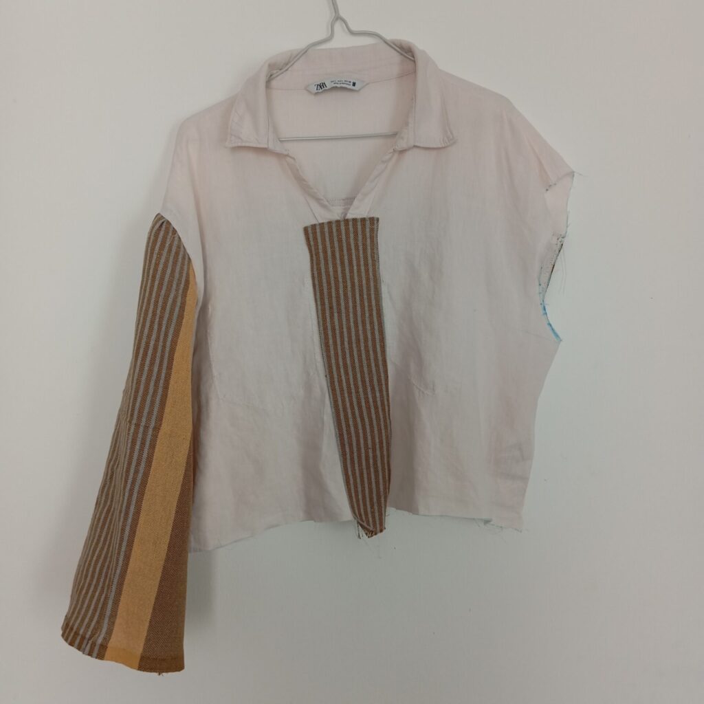 Upcycle linen shirt-sleeves 3